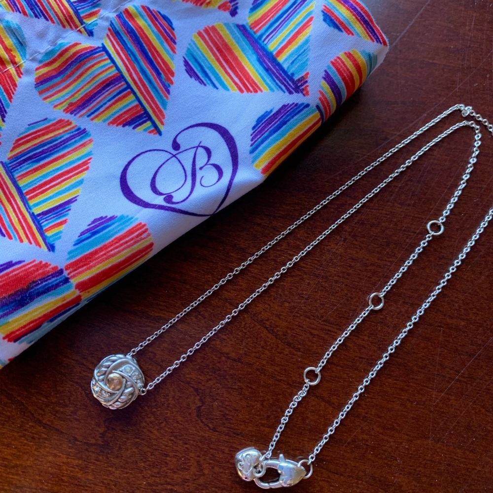 Brighton Reversible Silver Necklace - gold and silver - Picture 4 of 15